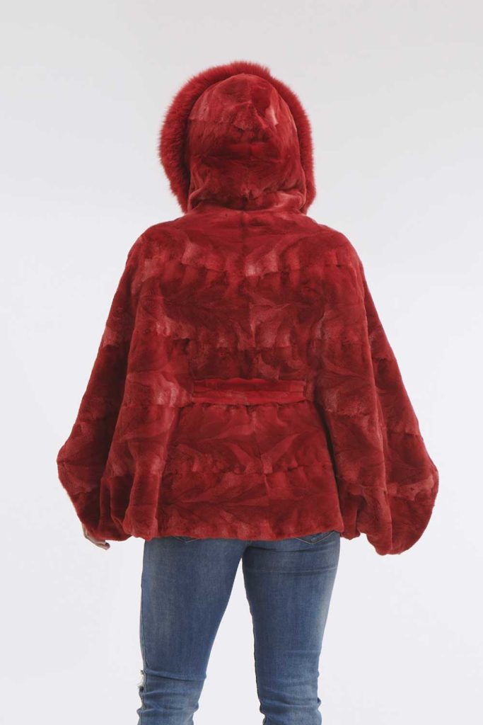 fur cape with hood poshmark